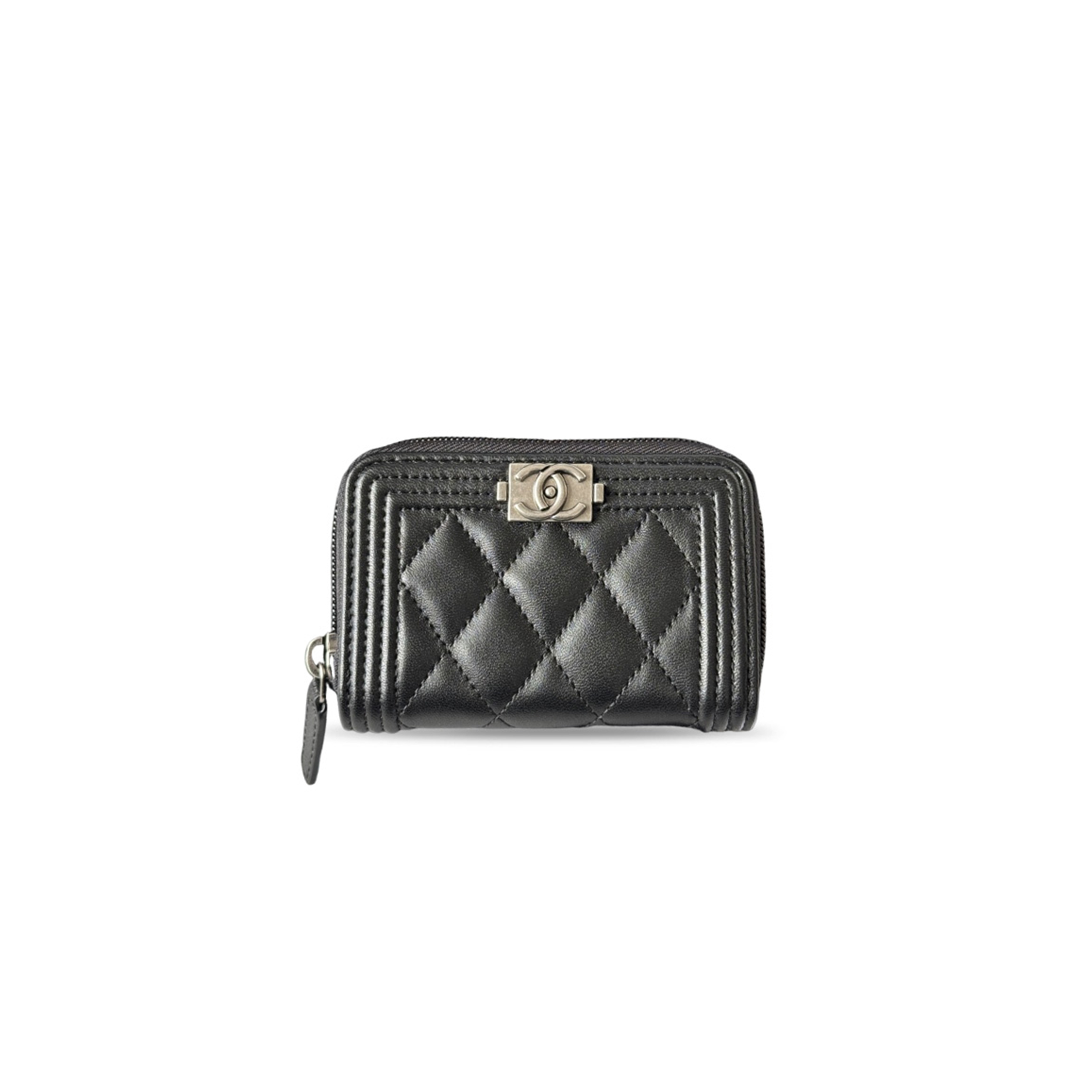 CHANEL BOY ZIPPED COIN PURSE A80602 (11*7.5*2cm)